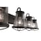 Designers Fountain Darby 30in 4-Light Weathered Iron Industrial Indoor Vanity Light with Clear Seeded Glass Shades 87004-WI - alternate 2